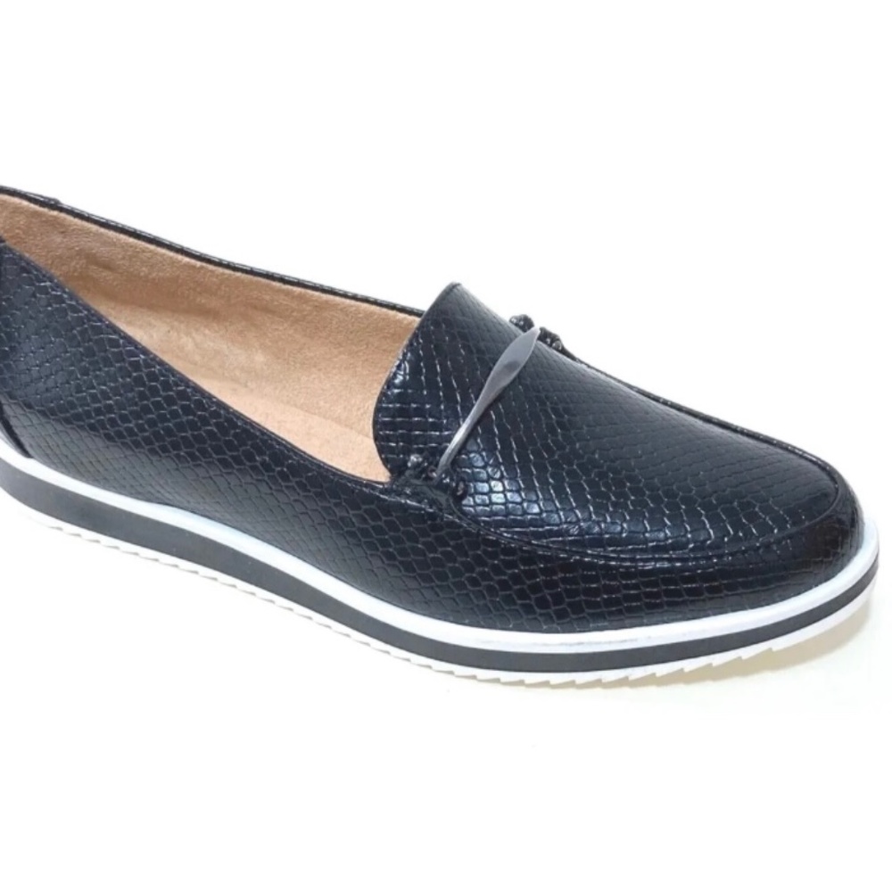 Naturalizer black ranger faux snakeskin shoes